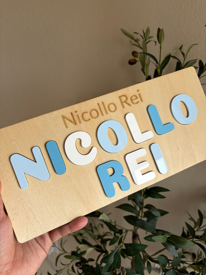 PERSONALIZED NAME PUZZLE (Acrylic & Wood)