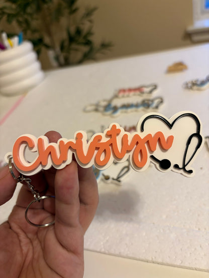 STETHOSCOPE KEYCHAIN with NFC