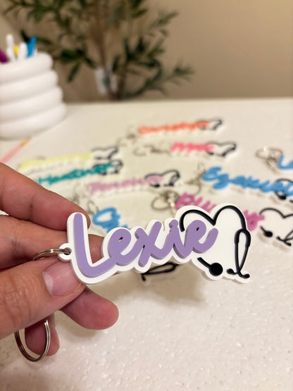 STETHOSCOPE KEYCHAIN with NFC
