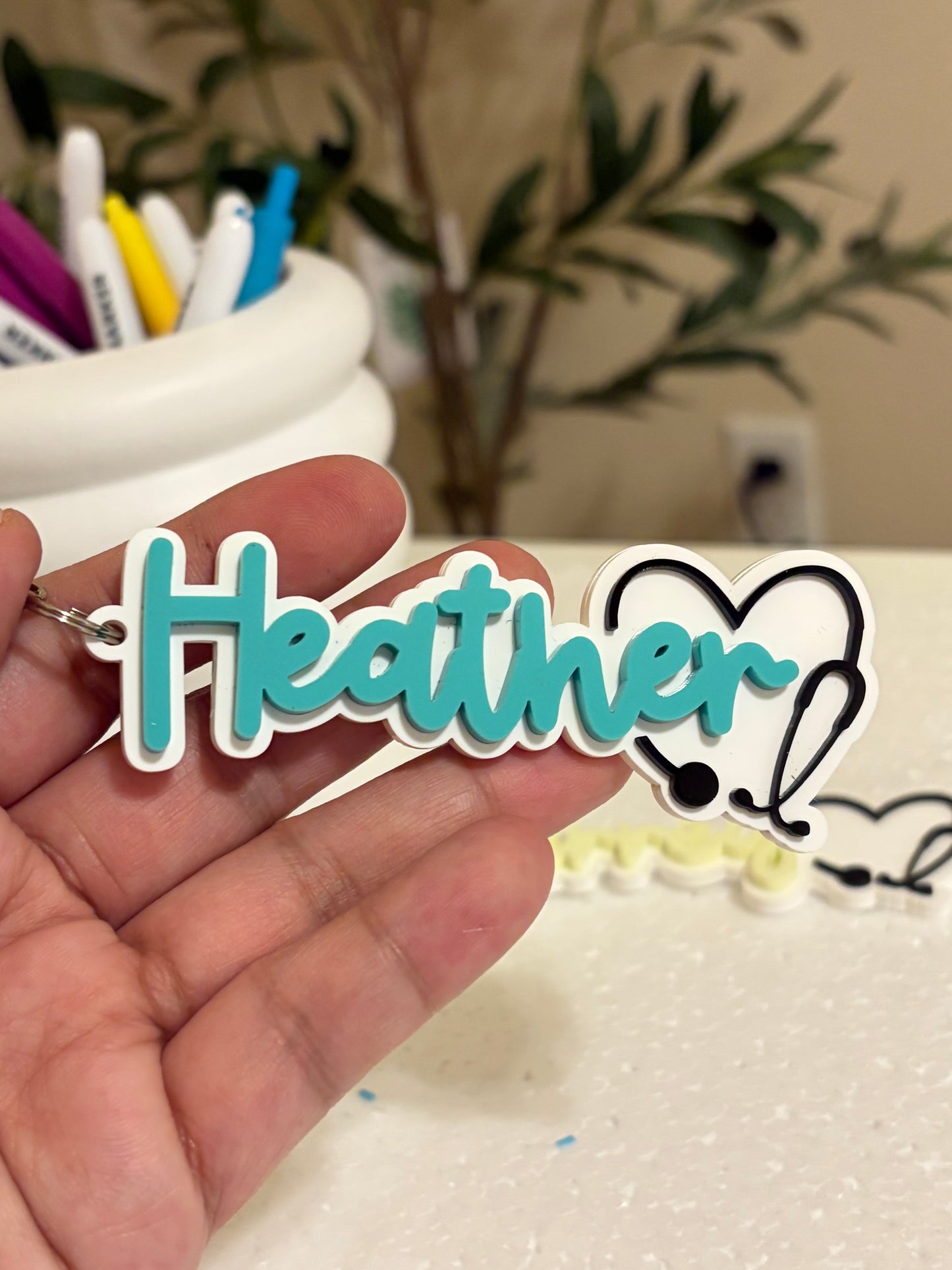 STETHOSCOPE KEYCHAIN with NFC