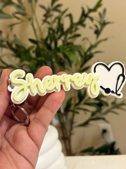 STETHOSCOPE KEYCHAIN with NFC