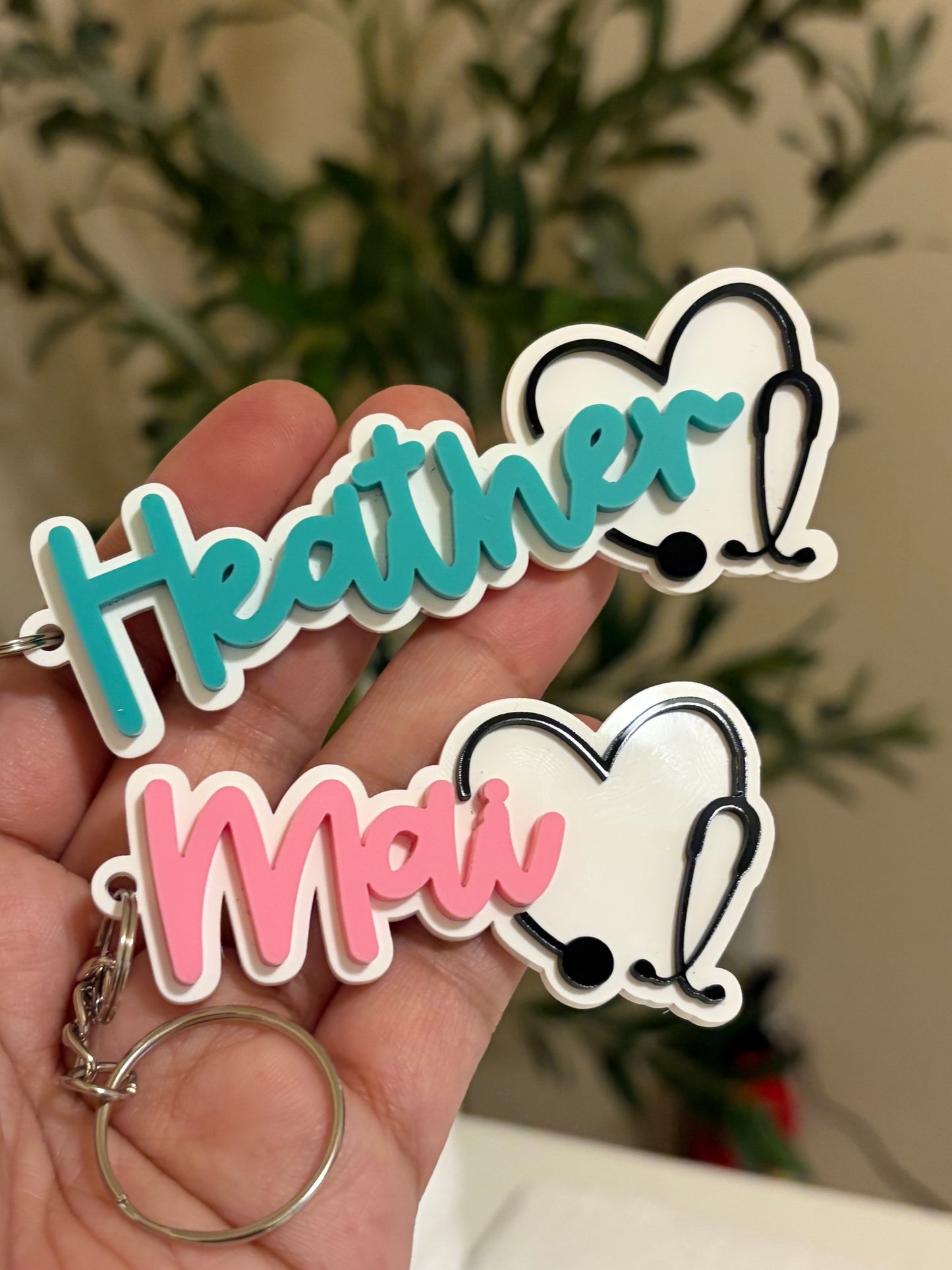 STETHOSCOPE KEYCHAIN with NFC