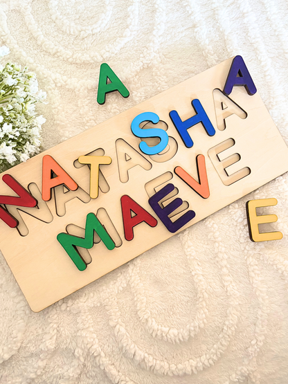 WOODEN NAME PUZZLE (2 NAMES)