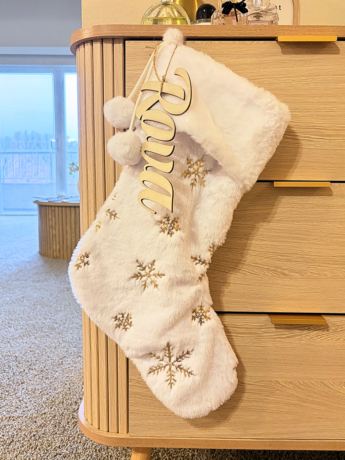 SANTA SOCKS WITH NAME