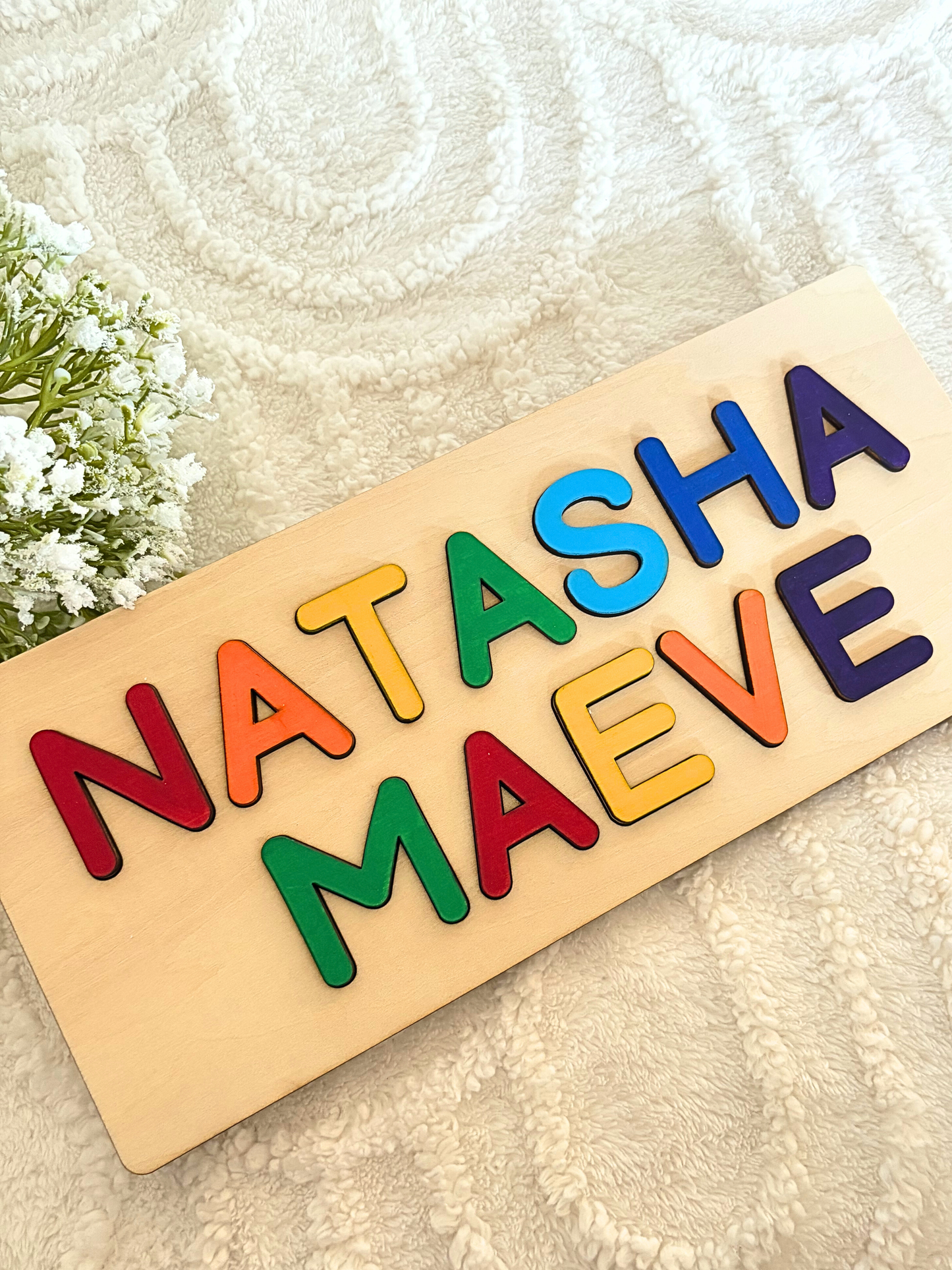 WOODEN NAME PUZZLE (2 NAMES)